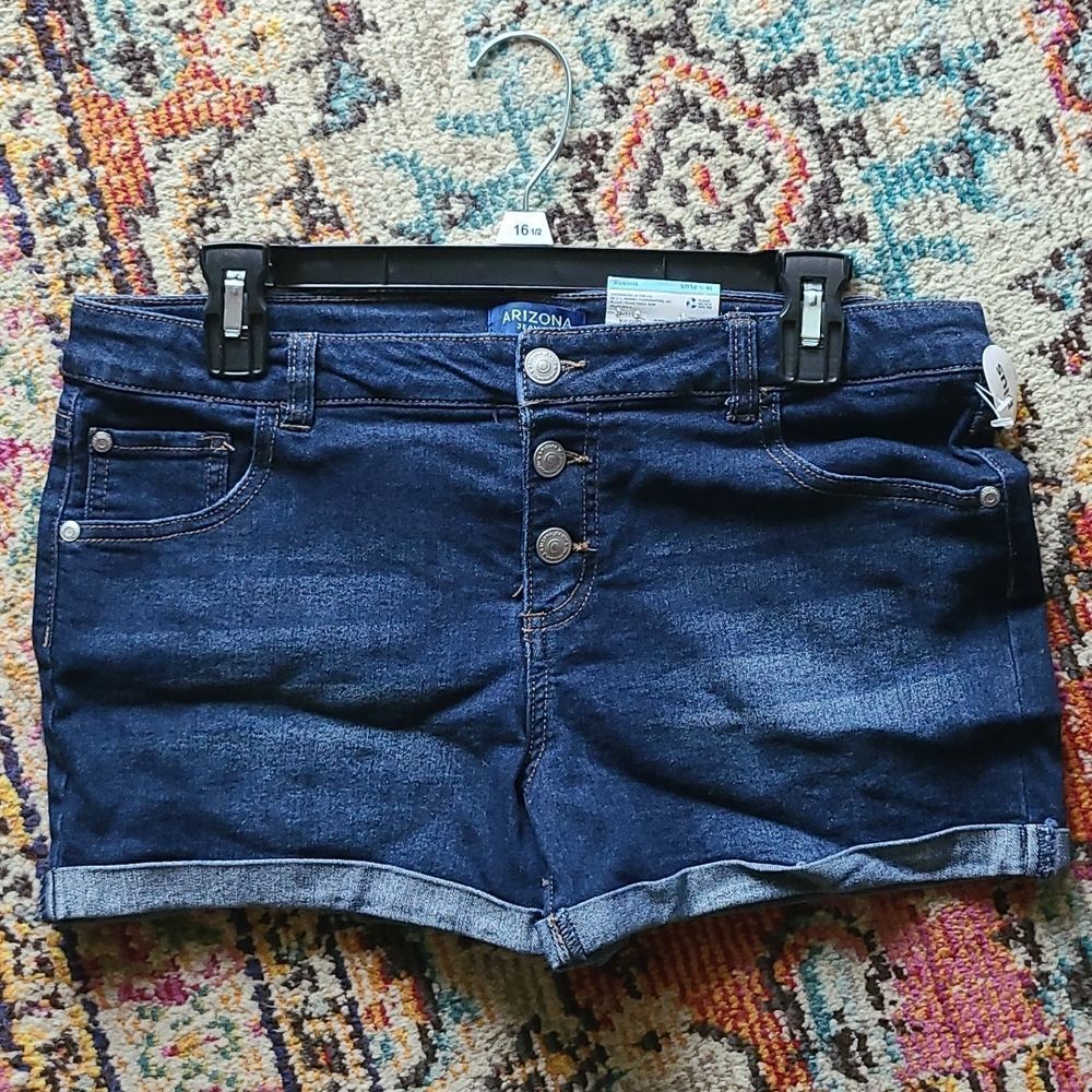 Arizona Girls jean shorts NWT size 16 1/2